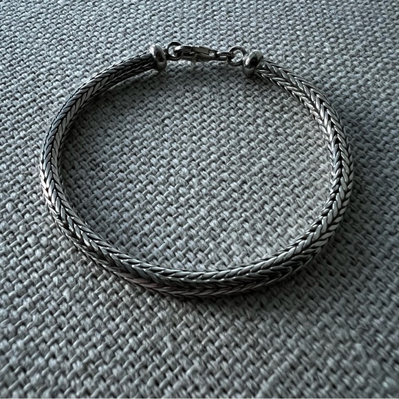 Sterling Silver Braided Rope Bracelet - Picture 3 of 9